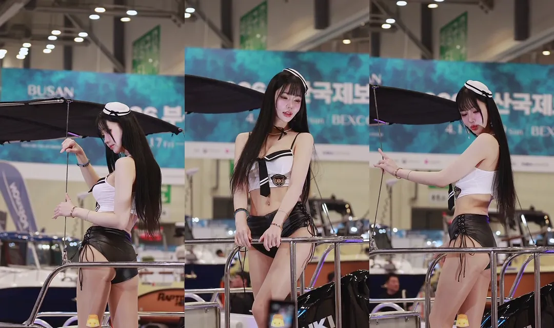 한국야동 레이싱모델 민한나 쇼걸 서로 의상다른 3편